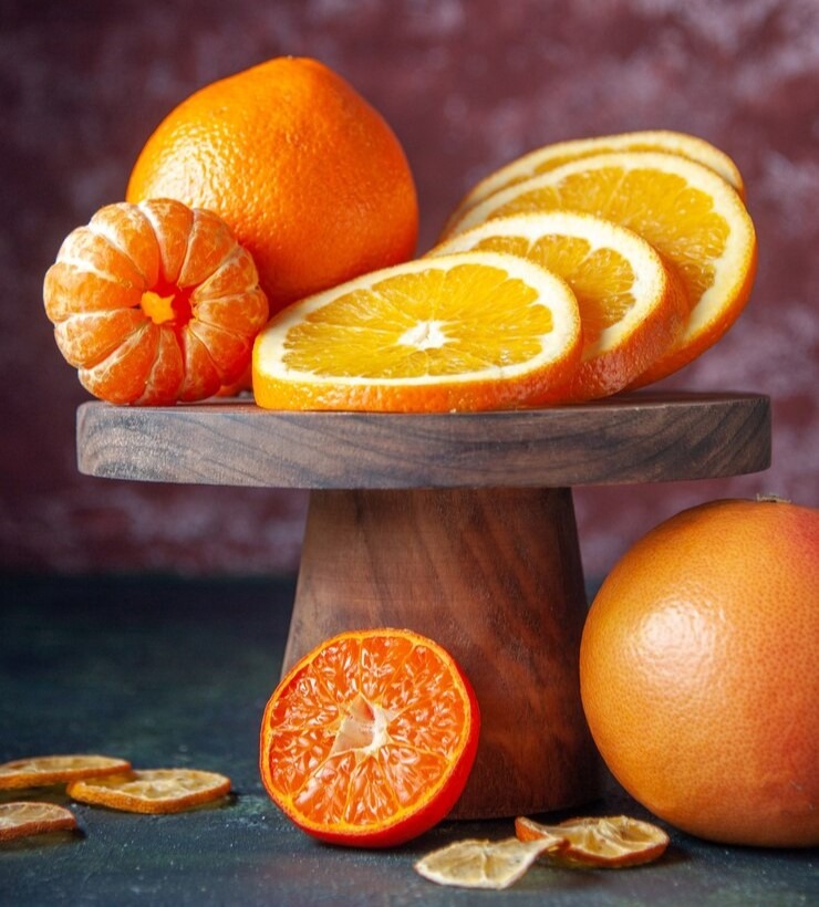 Nutrition orange antioxydants